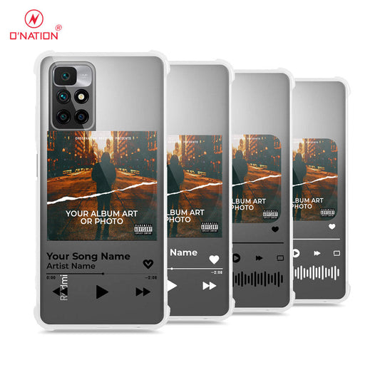 Xiaomi Redmi 10 Cover - Personalised Album Art Series - 4 Designs - Clear Phone Case - Soft Silicon Borders