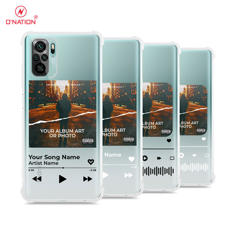 Xiaomi Redmi Note 10 4G Cover - Personalised Album Art Series - 4 Designs - Clear Phone Case - Soft Silicon Borders