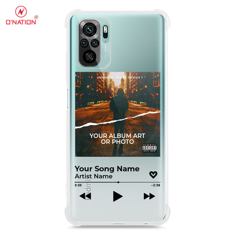 Xiaomi Redmi Note 10 4G Cover - Personalised Album Art Series - 4 Designs - Clear Phone Case - Soft Silicon Borders