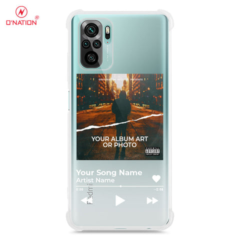 Xiaomi Redmi Note 10 4G Cover - Personalised Album Art Series - 4 Designs - Clear Phone Case - Soft Silicon Borders