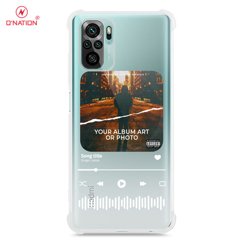 Xiaomi Redmi Note 10 4G Cover - Personalised Album Art Series - 4 Designs - Clear Phone Case - Soft Silicon Borders