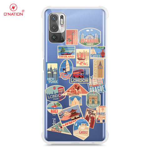 Xiaomi Redmi Note 10 5G Cover - Personalised Boarding Pass Ticket Series - 5 Designs - Clear Phone Case - Soft Silicon Borders