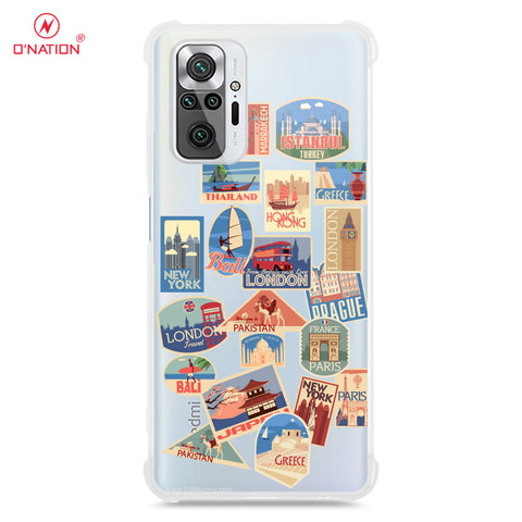 Xiaomi Redmi Note 10 Pro Max Cover - Personalised Boarding Pass Ticket Series - 5 Designs - Clear Phone Case - Soft Silicon Borders