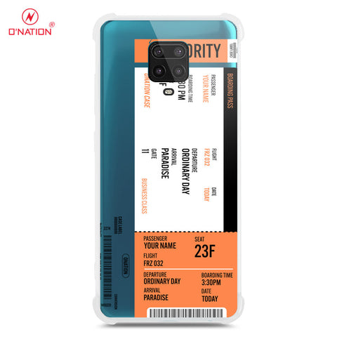 Xiaomi Redmi Note 9 Pro Cover - Personalised Boarding Pass Ticket Series - 5 Designs - Clear Phone Case - Soft Silicon Borders