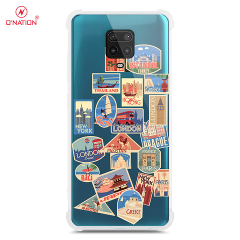 Xiaomi Redmi Note 9 Pro Cover - Personalised Boarding Pass Ticket Series - 5 Designs - Clear Phone Case - Soft Silicon Borders