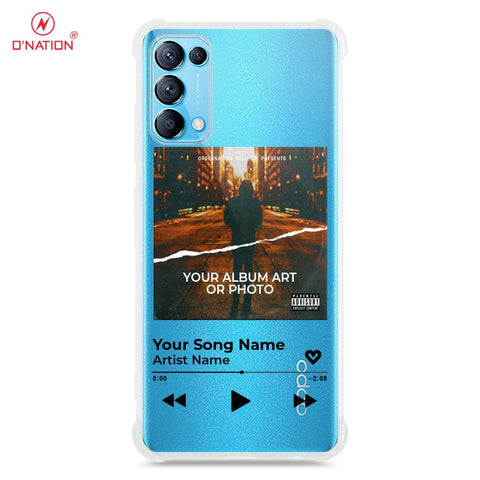 Oppo Reno 5 4G Cover - Personalised Album Art Series - 4 Designs - Clear Phone Case - Soft Silicon Borders