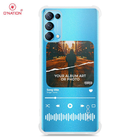 Oppo Reno 5 4G Cover - Personalised Album Art Series - 4 Designs - Clear Phone Case - Soft Silicon Borders