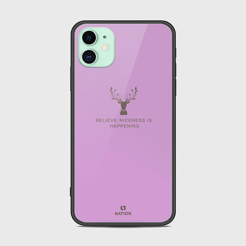 iPhone 11 Pro Cover - Nice Series - HQ Ultra Shine Premium Infinity Glass Soft Silicon Borders Case