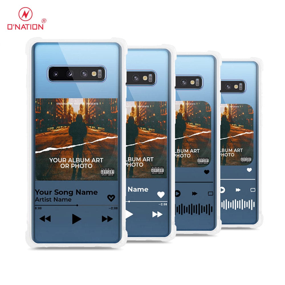 Samsung Galaxy S10 Plus Cover - Personalised Album Art Series - 4 Designs - Clear Phone Case - Soft Silicon Borders