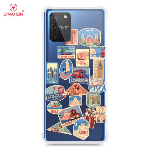 Samsung Galaxy S10 Lite Cover - Personalised Boarding Pass Ticket Series - 5 Designs - Clear Phone Case - Soft Silicon Borders