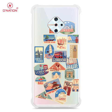 Vivo S1 Pro Cover - Personalised Boarding Pass Ticket Series - 5 Designs - Clear Phone Case - Soft Silicon Borders