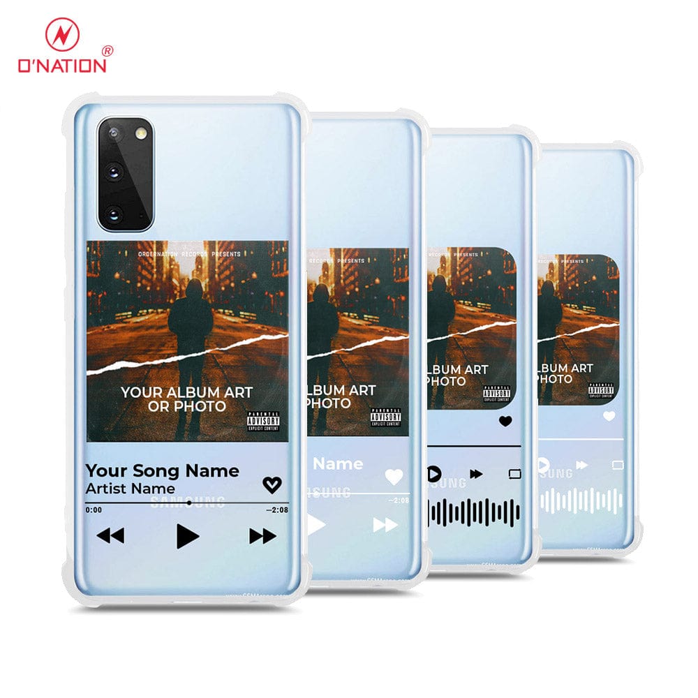 Samsung Galaxy S20 Cover - Personalised Album Art Series - 4 Designs - Clear Phone Case - Soft Silicon Borders