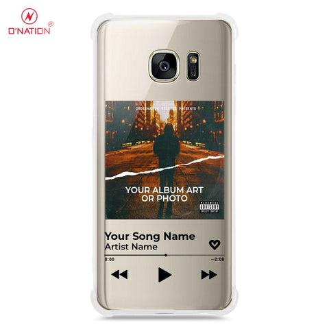 Samsung Galaxy S7 Cover - Personalised Album Art Series - 4 Designs - Clear Phone Case - Soft Silicon Borders