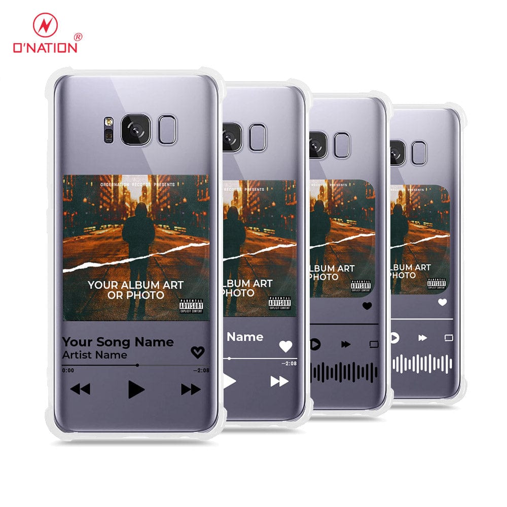 Samsung Galaxy S8 Cover - Personalised Album Art Series - 4 Designs - Clear Phone Case - Soft Silicon Borders