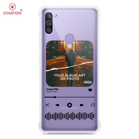 Samsung Galaxy A11 Cover - Personalised Album Art Series - 4 Designs - Clear Phone Case - Soft Silicon Borders