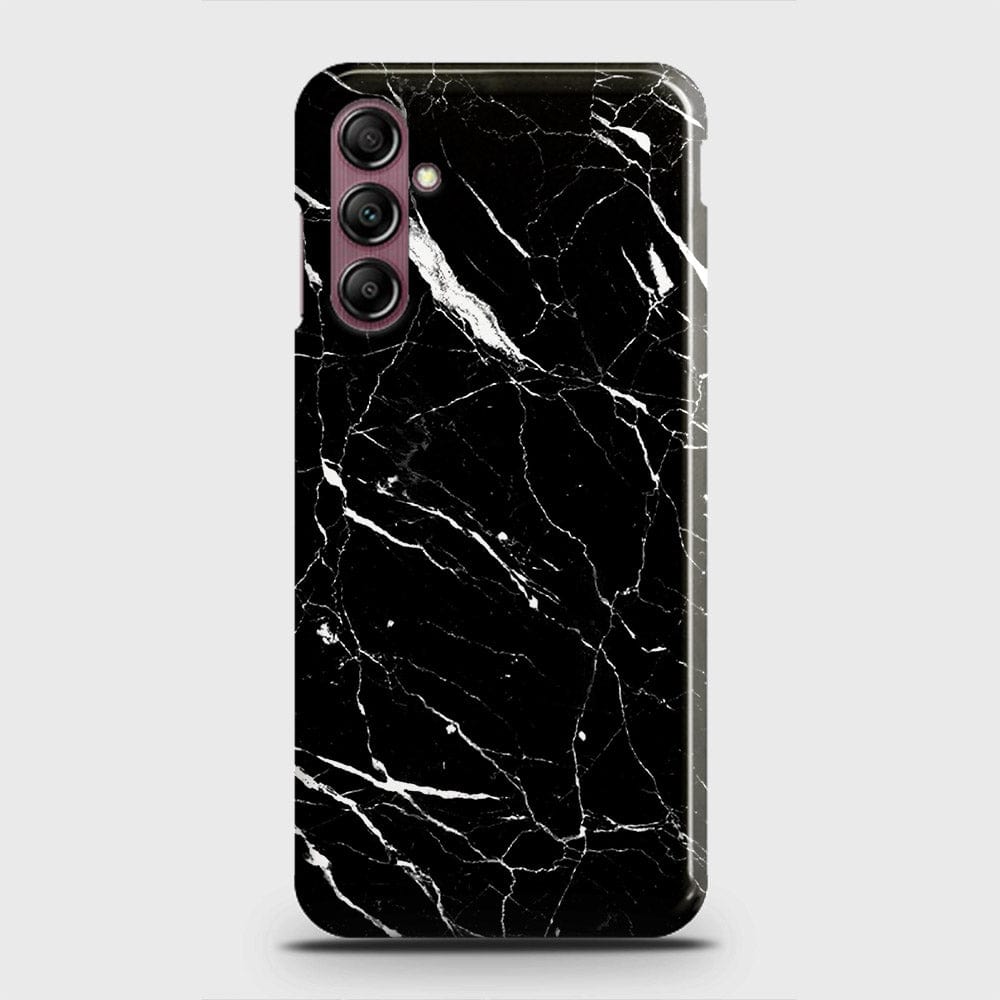 Samsung Galaxy A14 4G Cover - Trendy Black Marble Printed Hard Case with Life Time Colors Guarantee