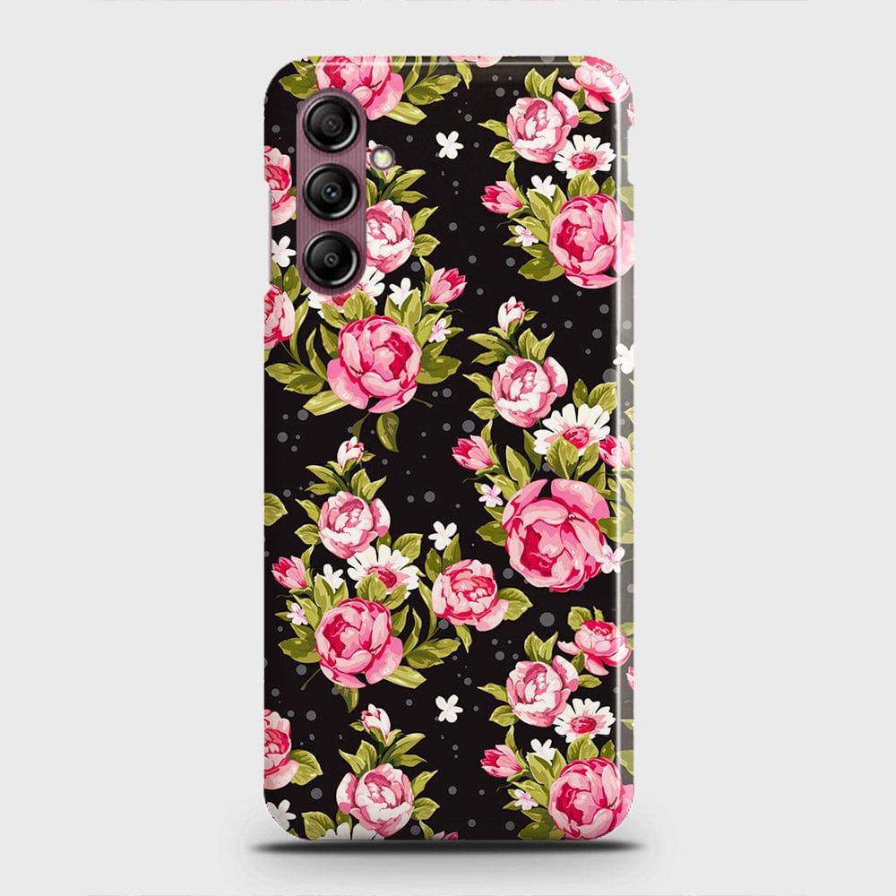 Samsung Galaxy A14 4G Cover - Trendy Pink Rose Vintage Flowers Printed ...