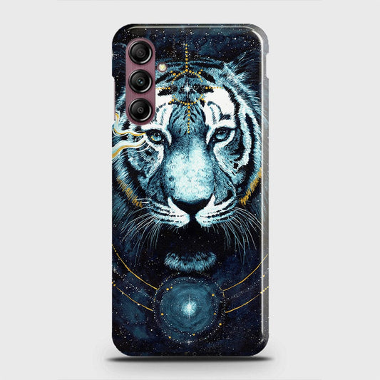 Samsung Galaxy A14 5G Cover - Vintage Galaxy Tiger Printed Hard Case with Life Time Colors Guarantee