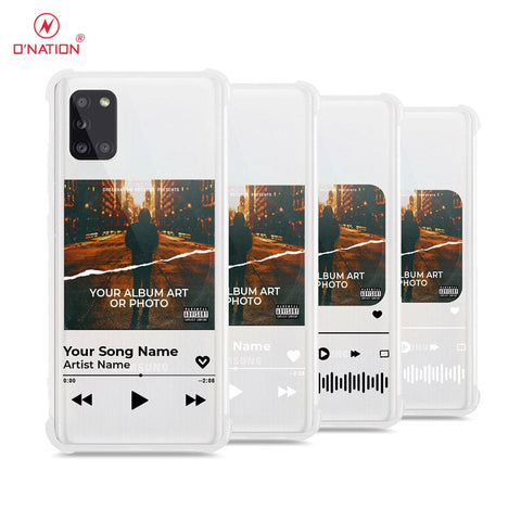 Samsung Galaxy A31 Cover - Personalised Album Art Series - 4 Designs - Clear Phone Case - Soft Silicon Borders