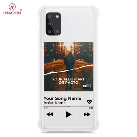 Samsung Galaxy A31 Cover - Personalised Album Art Series - 4 Designs - Clear Phone Case - Soft Silicon Borders