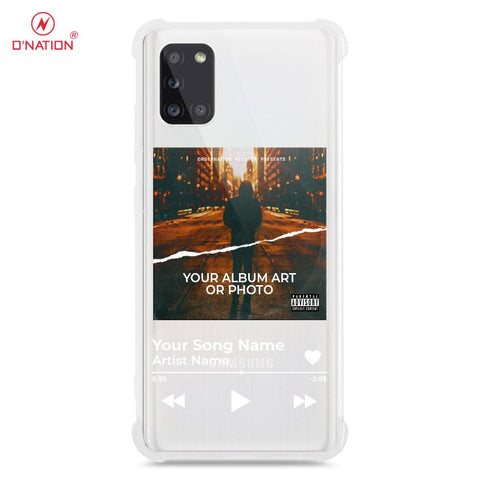 Samsung Galaxy A31 Cover - Personalised Album Art Series - 4 Designs - Clear Phone Case - Soft Silicon Borders