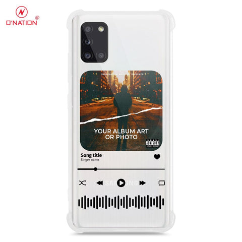 Samsung Galaxy A31 Cover - Personalised Album Art Series - 4 Designs - Clear Phone Case - Soft Silicon Borders