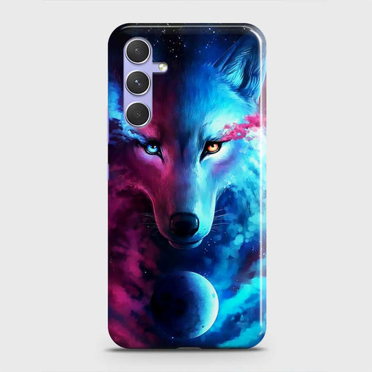 Samsung Galaxy A34 5G Cover - Infinity Wolf Trendy Printed Hard Case with Life Time Colors Guarantee