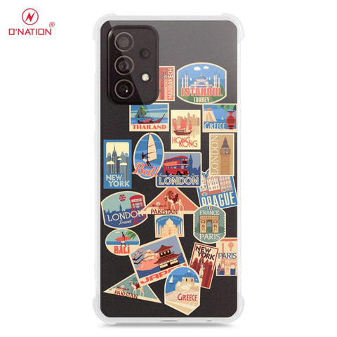 Samsung Galaxy A52 Cover - Personalised Boarding Pass Ticket Series - 5 Designs - Clear Phone Case - Soft Silicon Borders