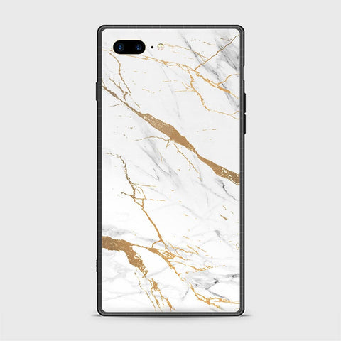 iPhone 8 Plus Cover - Mystic Marble Series - HQ Ultra Shine Premium Infinity Glass Soft Silicon Borders Casee