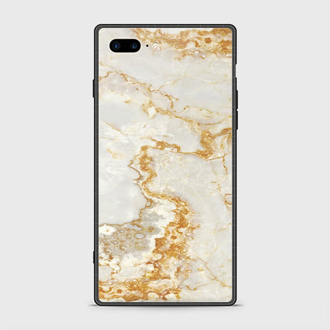 iPhone 8 Plus Cover - Mystic Marble Series - HQ Ultra Shine Premium Infinity Glass Soft Silicon Borders Casee