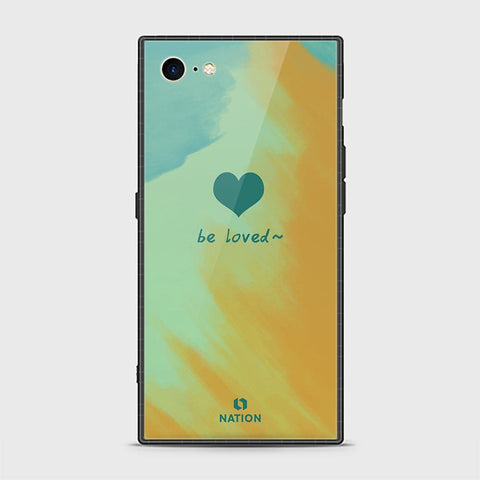 iPhone 8 Cover - Onation Heart Series - HQ Ultra Shine Premium Infinity Glass Soft Silicon Borders Casee