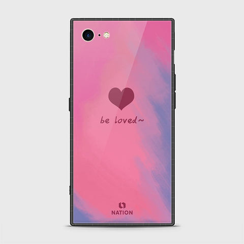 iPhone 8 Cover - Onation Heart Series - HQ Ultra Shine Premium Infinity Glass Soft Silicon Borders Casee