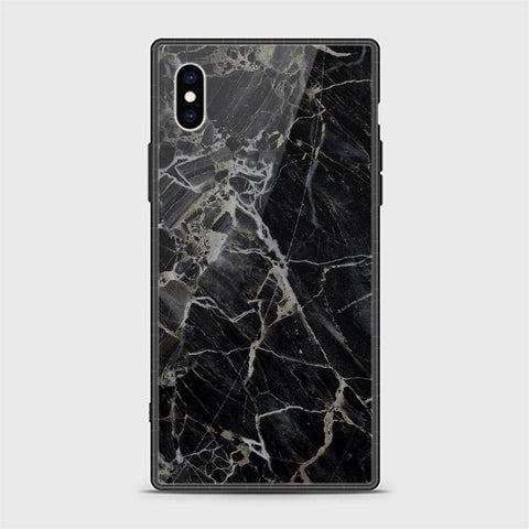 iPhone X Cover - Black Marble Series - HQ Ultra Shine Premium Infinity Glass Soft Silicon Borders Casee