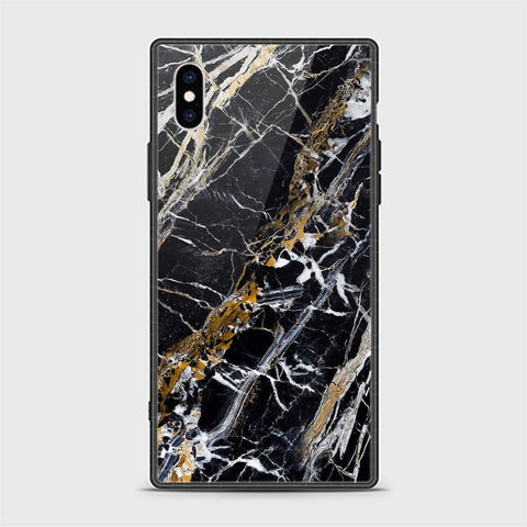 iPhone X Cover - Black Marble Series - HQ Ultra Shine Premium Infinity Glass Soft Silicon Borders Casee