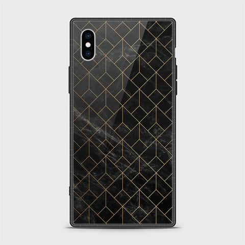 iPhone X Cover - Black Marble Series - HQ Ultra Shine Premium Infinity Glass Soft Silicon Borders Casee