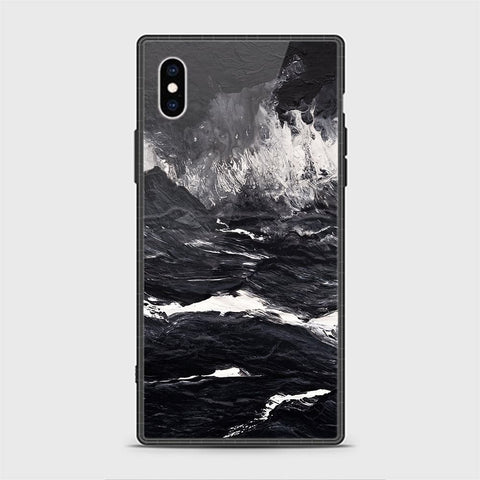 iPhone X Cover - Black Marble Series - HQ Ultra Shine Premium Infinity Glass Soft Silicon Borders Casee