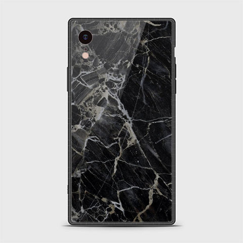 iPhone XR Cover - Black Marble Series - HQ Ultra Shine Premium Infinity Glass Soft Silicon Borders Casee