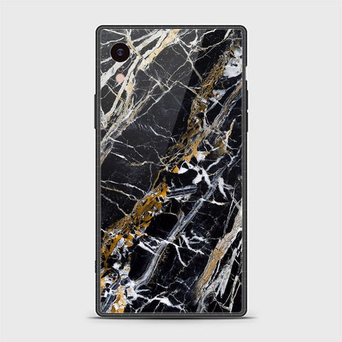 iPhone XR Cover - Black Marble Series - HQ Ultra Shine Premium Infinity Glass Soft Silicon Borders Casee