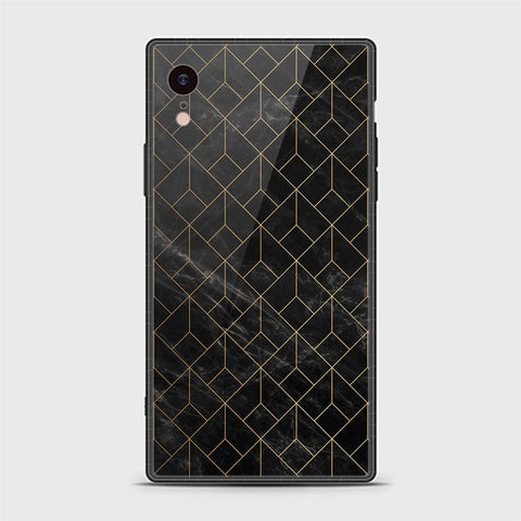 iPhone XR Cover - Black Marble Series - HQ Ultra Shine Premium Infinity Glass Soft Silicon Borders Casee