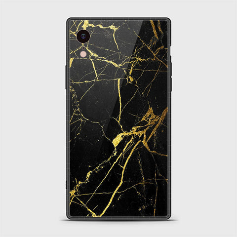 iPhone XR Cover - Black Marble Series - HQ Ultra Shine Premium Infinity Glass Soft Silicon Borders Casee