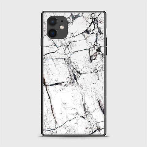 iPhone 11 Cover - White Marble Series 2 - HQ Ultra Shine Premium Infinity Glass Soft Silicon Borders Casee