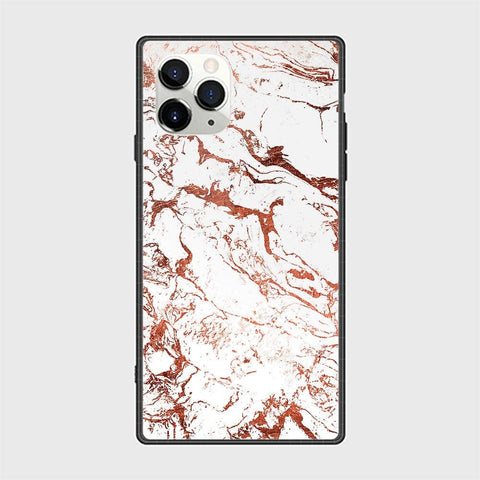 iPhone 12 Pro Cover - White Marble Series 2 - HQ Ultra Shine Premium Infinity Glass Soft Silicon Borders Casee