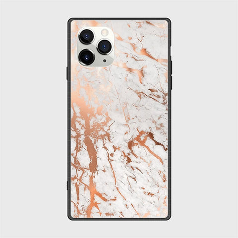 iPhone 12 Pro Cover - White Marble Series 2 - HQ Ultra Shine Premium Infinity Glass Soft Silicon Borders Casee