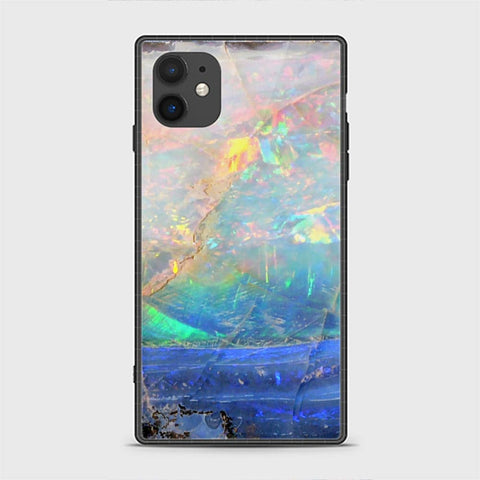 iPhone 11 Cover - Colorful Marble Series - HQ Ultra Shine Premium Infinity Glass Soft Silicon Borders Casee