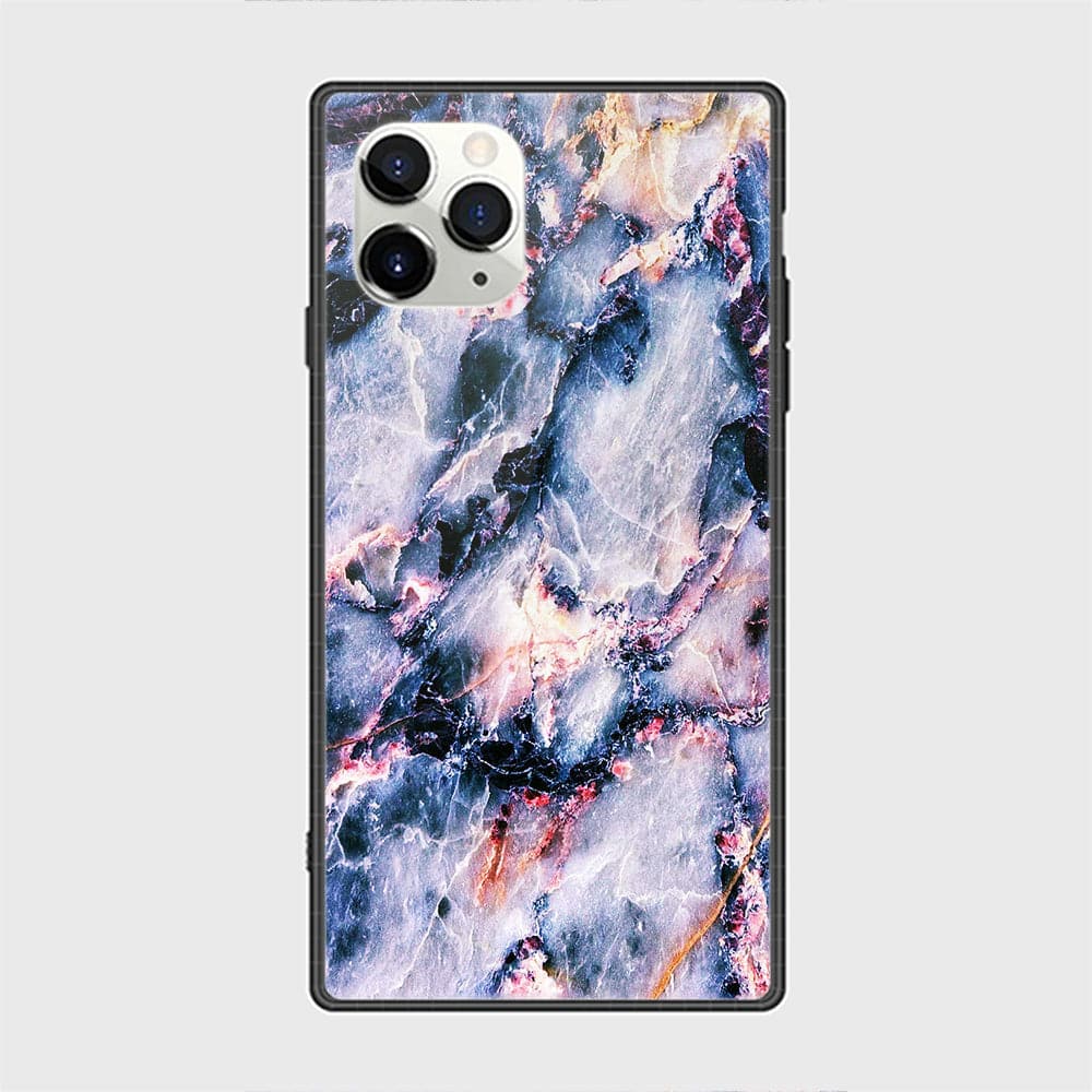 iPhone 12 Pro Cover - Colorful Marble Series - HQ Ultra Shine Premium Infinity Glass Soft Silicon Borders Casee