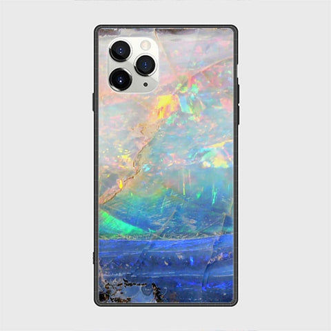 iPhone 12 Pro Cover - Colorful Marble Series - HQ Ultra Shine Premium Infinity Glass Soft Silicon Borders Casee