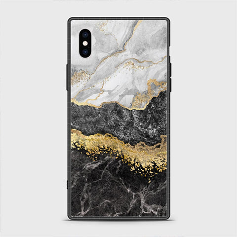 iPhone XS Cover - Colorful Marble Series - HQ Ultra Shine Premium Infinity Glass Soft Silicon Borders Casee