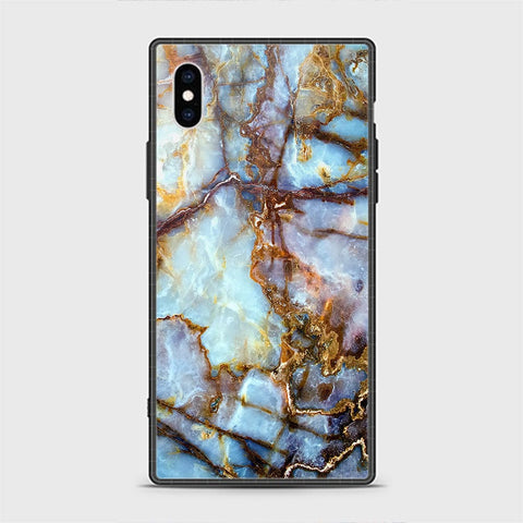 iPhone XS Cover - Colorful Marble Series - HQ Ultra Shine Premium Infinity Glass Soft Silicon Borders Casee