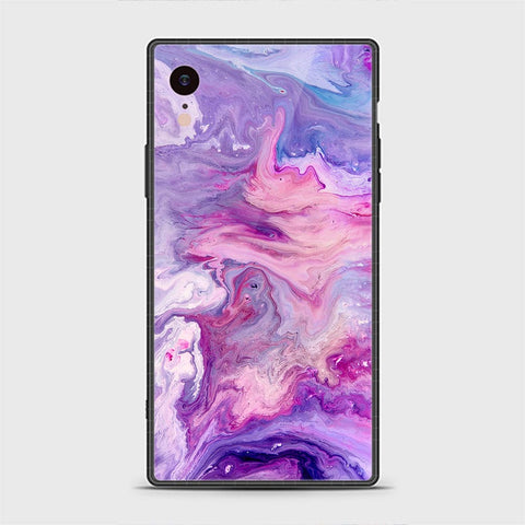 iPhone XR Cover - Colorful Marble Series - HQ Ultra Shine Premium Infinity Glass Soft Silicon Borders Casee