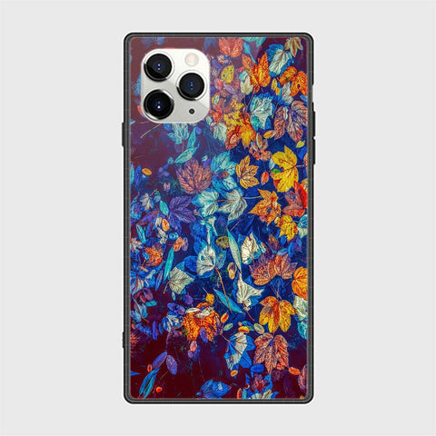 iPhone 11 Pro Max Cover - Floral Series 2 - HQ Ultra Shine Premium Infinity Glass Soft Silicon Borders Casee